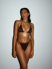 SOFT PLUNGE BRA CHOCOLATE