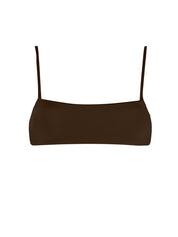 CAMI CROP CHOCOLATE
