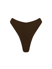 HIGH WAISTED COMPRESSION BRIEF CHOCOLATE
